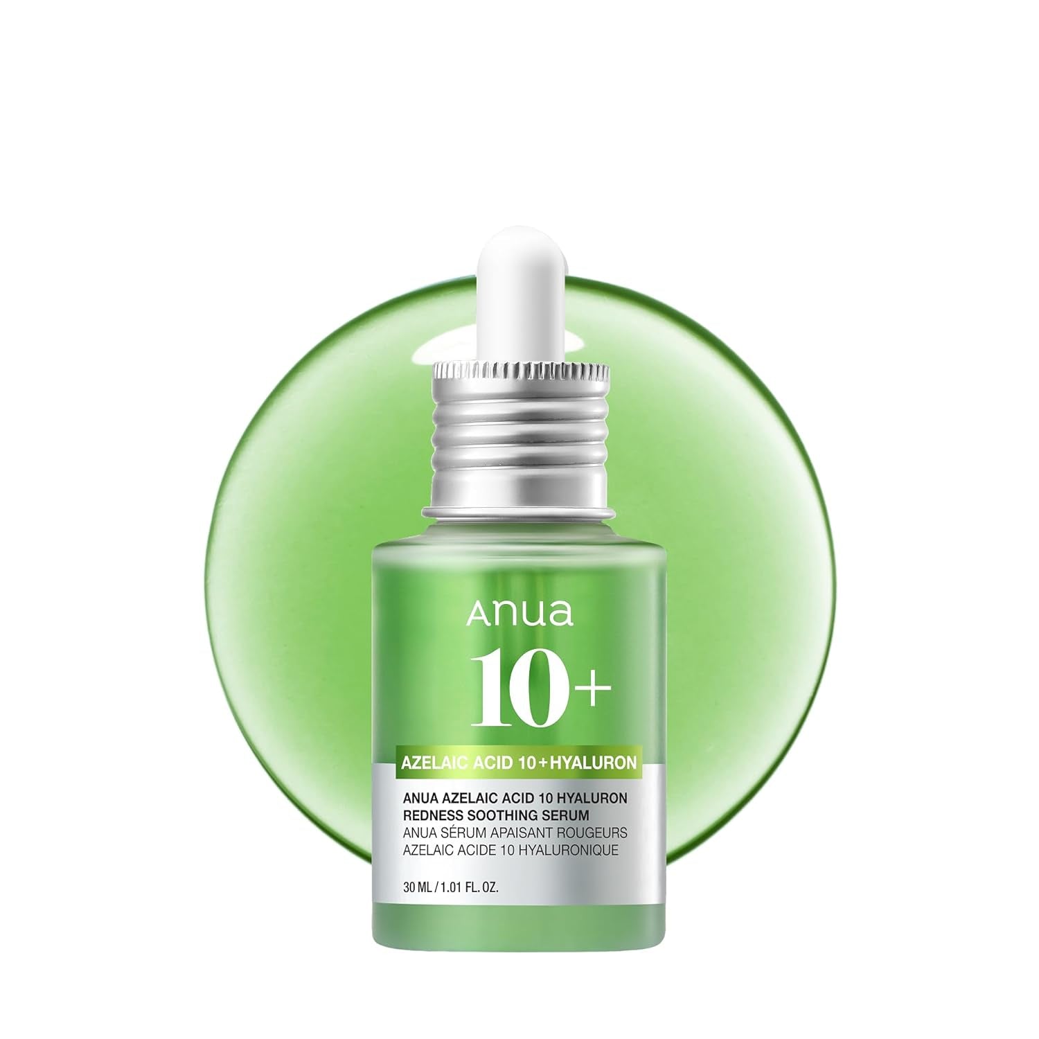 Azelaic Acid 10 Hyaluron Redness Soothing Serum, Facial Serum for Blemish-Prone & Oily-Prone Skin, Lightweight & Hydrating Blemish Care, Hyaluronic Acid, Korean Skincare, 1.01 Fl Oz.
