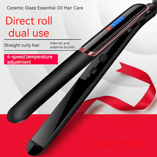 Dual-Use Curling Iron and Straightening Hair Tool