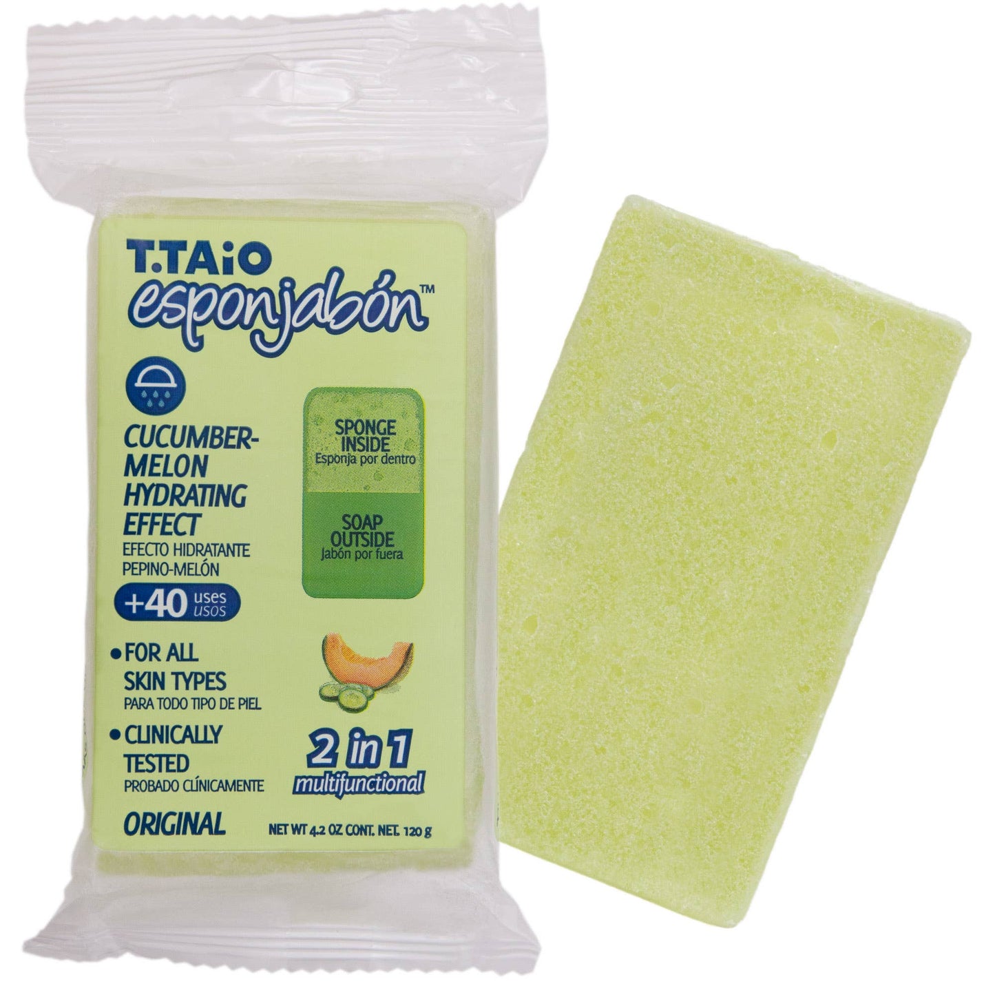 EsponJabon Cucumber with Melon, Hydrating Effect