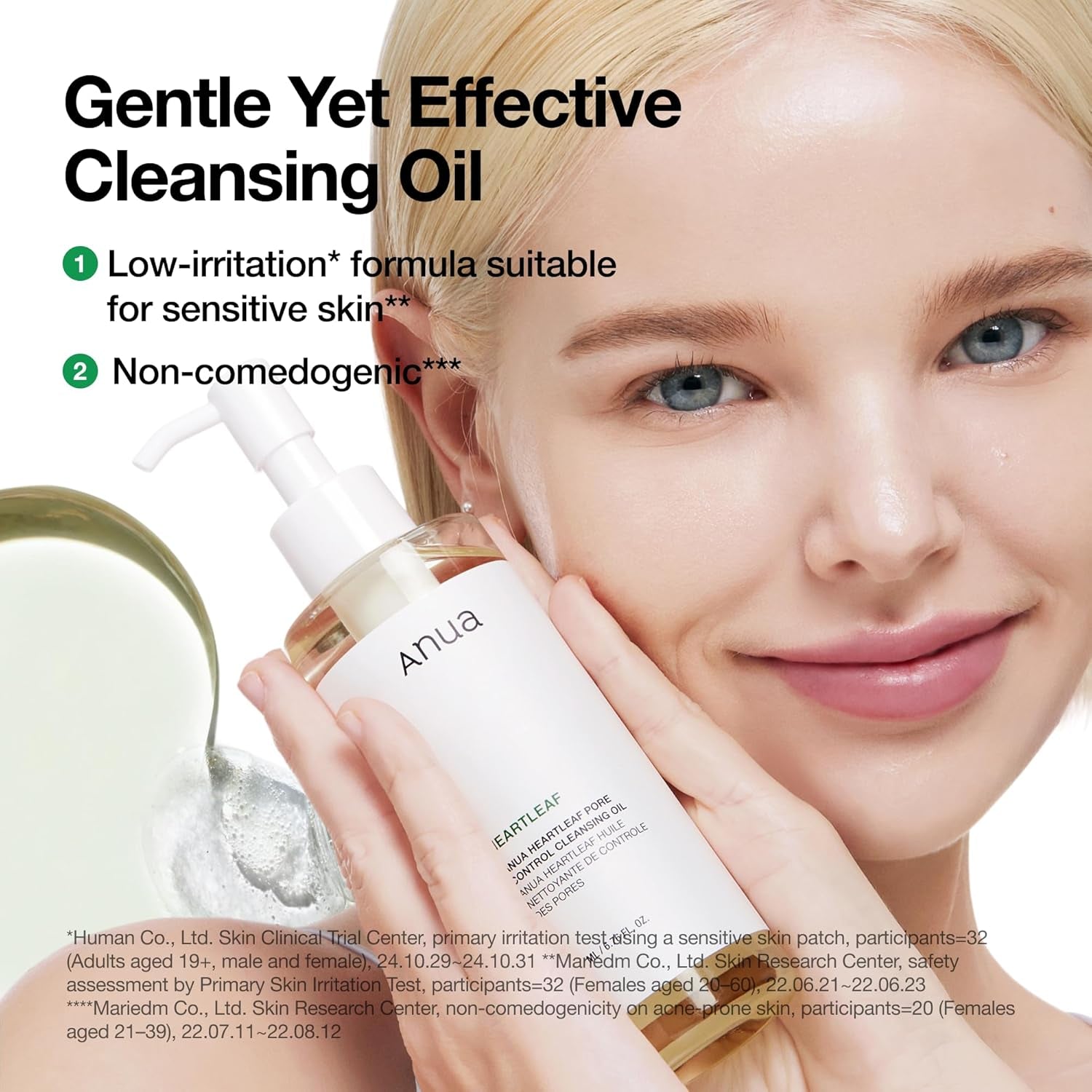 Double Cleansing Duo for Facial Cleansing, Heartleaf Pore Control Cleansing Oil & Quercetinol Deep Cleansing Foam, Makeup Remover Face Wash, Blackhead Care, Korean Skincare