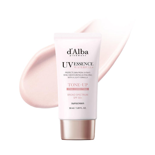 Waterfull Tone-Up Sunscreen Serum BROAD SPECTRUM SPF 50 + Korean Sunscreen for Face, All Skin Tones (1.69 Fl.Oz.)