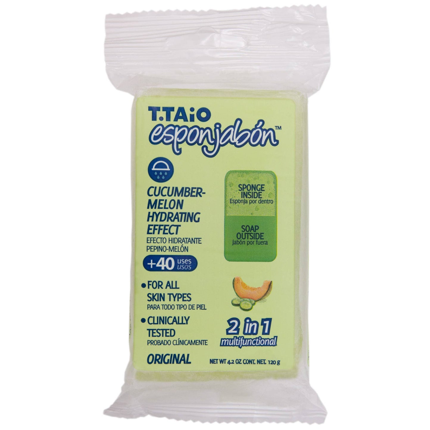 EsponJabon Cucumber with Melon, Hydrating Effect