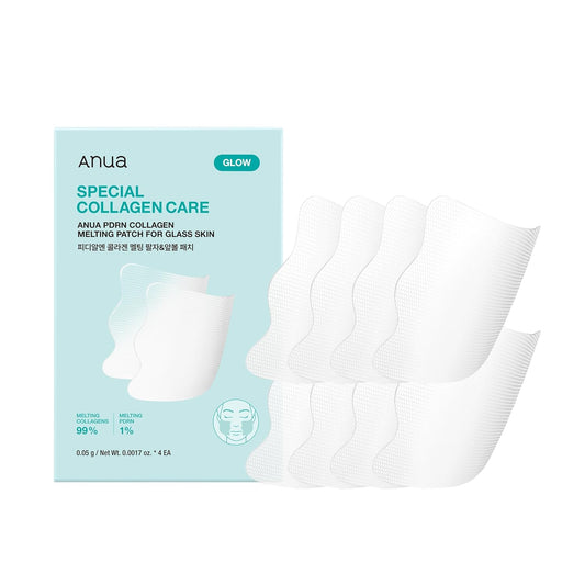 Salmon DNA PDRN Collagen Melting Patch for Glass Skin, Smile Line Patches, Wrinkle Patches, Melting Thin Collagen Patch, Firming for Fine Lines, Glow, Korean Skincare, 2 Pairs X 4EA, Patch Only
