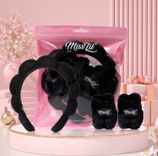 MISS LIL HEADBAND AND WRISTBAND SET