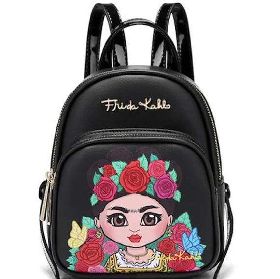 FRIDA KAHLO MINI BACKPACK FA1001M BLACK