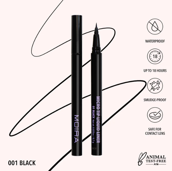 MOIRA MICRO TIP LIQUID LINER (001, BLACK) MTL 001