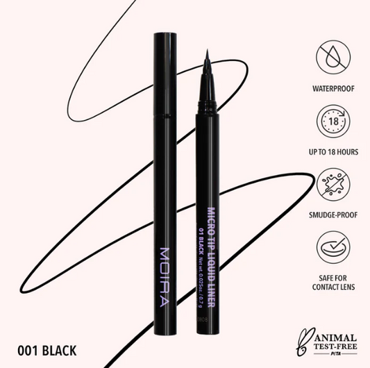 MOIRA MICRO TIP LIQUID LINER (001, BLACK) MTL 001