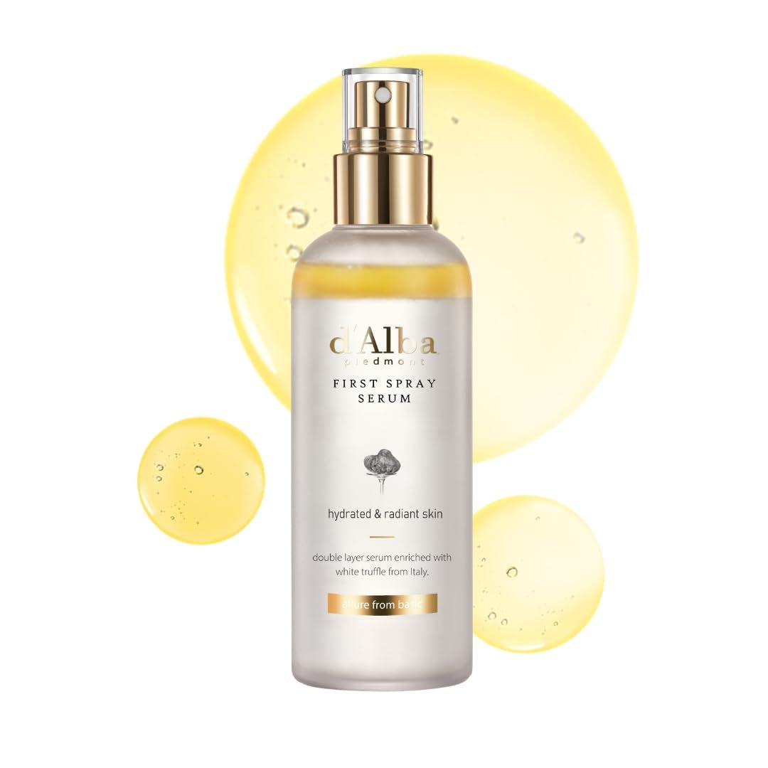 Italian White Truffle First Spray Serum, Vegan Skin Care, Light-Weight Face Moisturizer, Glow Serum for Radiant Skin, Non Comedogenic, All in One Mist, Korean Skin Care (3.38 Fl Oz.)