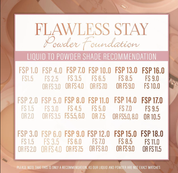 BEAUTY CREATIONS FLAWLESS STAY POWDER FOUNDATION
