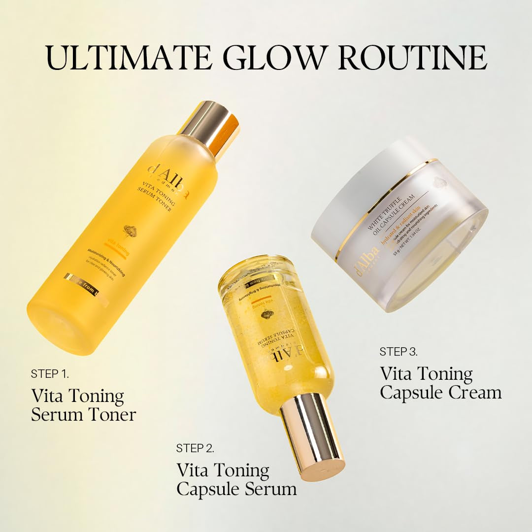 Vita Toning Capsule Cream, Deep Hydration Face Moisturizer, Glass Skin with Vita-Cera Oil Capsules, Deep Hydration Face Moisturizer (1.94 Oz.)