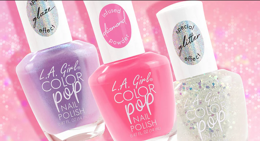 LA GIRL COLOR POP NAIL POLISH WITH DIAMOND POWDER