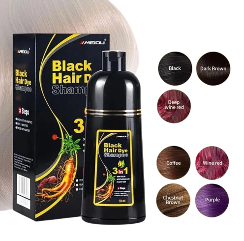 MEIDU 3 in 1 HAIR DYE SHAMPOO