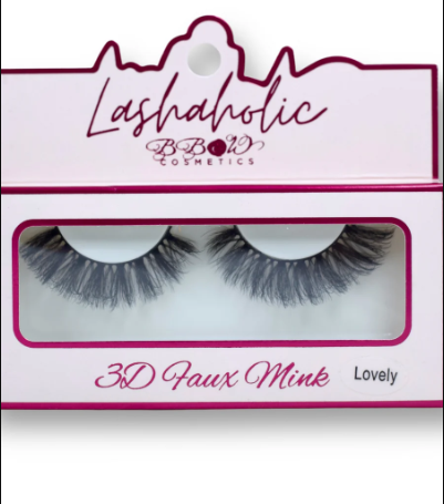 LASHAHOLIC 3D FAUX MINK LASHES-LOVELY