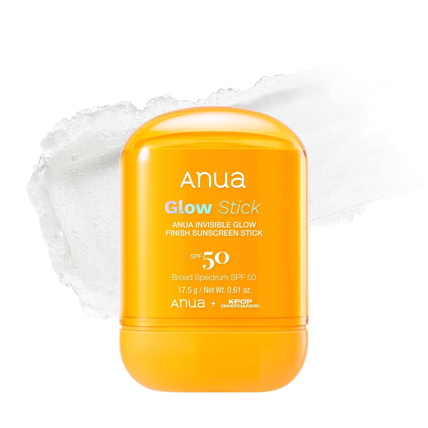Invisible Glow Sun Stick, SPF 50, Broad Spectrum UV Protection, Lightweight Sheer Finish for All Skin Types, No White Cast, Easy Reapplication, Korean Skincare, 0.61 Oz