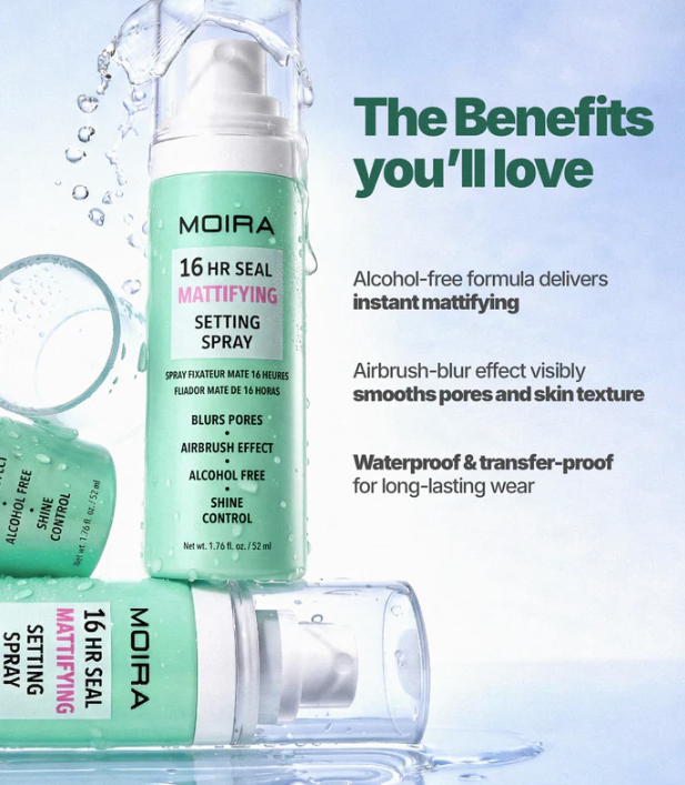 MOIRA 16HR SEAL MATTIFIYINS SETTING SPRAY