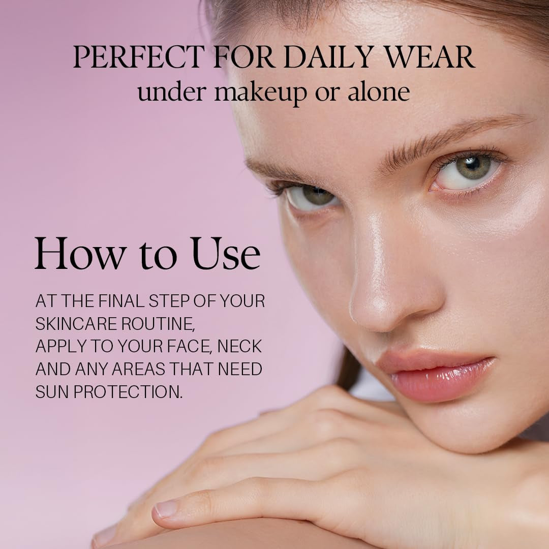Waterfull Tone-Up Sunscreen Serum BROAD SPECTRUM SPF 50 + Korean Sunscreen for Face, All Skin Tones (1.69 Fl.Oz.)