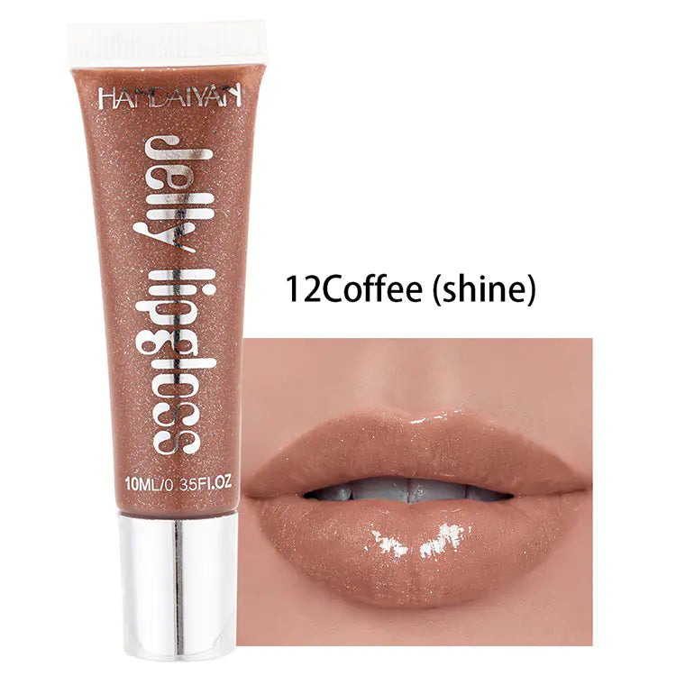Candy Color Jelly Lip Gloss with Mirror Finish