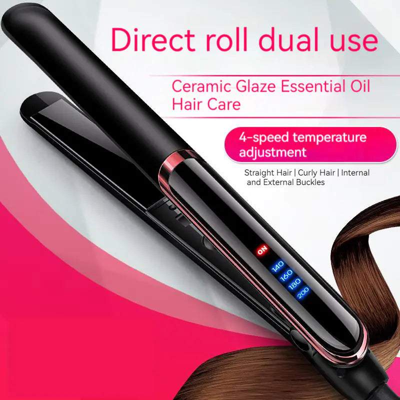 Dual-Use Curling Iron and Straightening Hair Tool