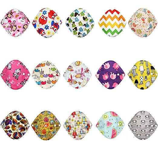 Washable Bamboo Charcoal Sanitary Pads - Eco-Friendly