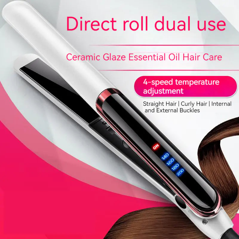 Dual-Use Curling Iron and Straightening Hair Tool